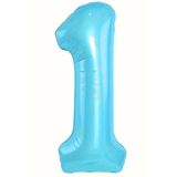 Beysüs Mavi 1 Rakam Folyo Balon 80 cm