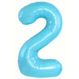 Beysüs Mavi 2 Rakam Folyo Balon 80 cm