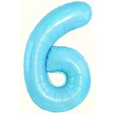 Beysüs Mavi 6 Rakam Folyo Balon 80 cm