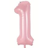 Beysüs Pembe 1 Rakam Folyo Balon 80 cm