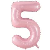 Beysüs Pembe 5 Rakam Folyo Balon 80 cm