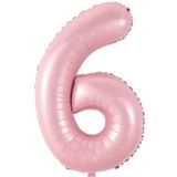 Beysüs Pembe 6 Rakam Folyo Balon 80 cm