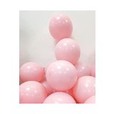 Beysüs Pembe Makaron Balon Soft Pastel Doğum Günü Balonu 10 Adet