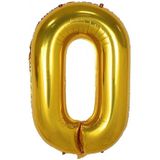 Beysüs Rakam Folyo Balon Gold 0 Rakam 40 İnç