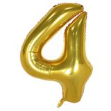 Beysüs Rakam Folyo Balon Gold 4 Rakam 40 İnç