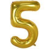 Beysüs Rakam Folyo Balon Gold 5 Rakam 40 İnç