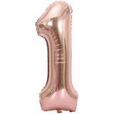 Beysüs Rakam Folyo Balon Rosegold 1 Rakam 40 İnç