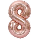 Beysüs Rakam Folyo Balon Rosegold 8 Rakam 40 İnç