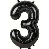 Beysüs Siyah 3 Rakam Folyo Balon 80 cm