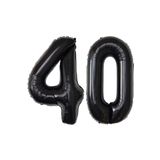 Beysüs Siyah 40 Rakam Folyo Balon