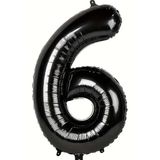 Beysüs Siyah 6 Rakam Folyo Balon 80 cm