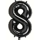 Beysüs Siyah 8 Rakam Folyo Balon 80 cm