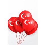 Beysüs Türk Bayrağı Lateks Balon 8'Li