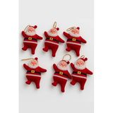 Beysüs Yılbaşı Ağacı Süsü Mini Noel Baba 6'lı Set