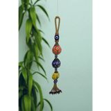Beytuna Kırmızı, Sarı, Lacivert Uğur Böceği Duvar Süsü, Dekoratif Bahçe, Balkon Süsü ve Nazar Boncuğu 44cm