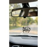 beytuning Dikiz Aynası Süsü Be Happy 9 Cm Pleksi / Hediyelik Eşya / Oto Aksesuar