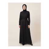 Beyza Giyim 9542 Bağcıklı Keten Ferace