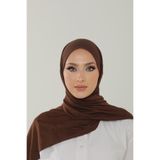 Beyzak Acı Kahve Luxury Penye Şal - Kadın Tesettür Jersey Hijab Lycra Shawl