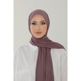 Beyzak Açık Mürdüm Luxury Penye Şal - Kadın Tesettür Jersey Hijab Lycra Shawl