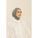 Beyzak Adaçayı Pratik Penye Şal - Kadın Tesettür Cırt Cırtlı Hijab Bone