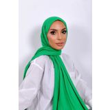 Beyzak Benetton Yeşili Luxury Penye Şal - Kadın Tesettür Jersey Hijab Lycra Shawl