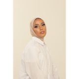 Beyzak Fildişi Pratik Penye Şal - Kadın Tesettür Cırt Cırtlı Hijab Bone