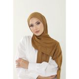 Beyzak Hardal Luxury Penye Şal - Kadın Tesettür Jersey Hijab Lycra Shawl