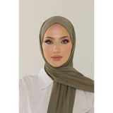 Beyzak Kekik Yeşili Luxury Penye Şal - Kadın Tesettür Jersey Hijab Lycra Shawl