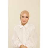Beyzak Kum Pratik Penye Şal - Kadın Tesettür Cırt Cırtlı Hijab Bone
