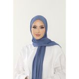Beyzak Mavi Luxury Penye Şal - Kadın Tesettür Jersey Hijab Lycra Shawl