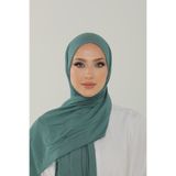 Beyzak Mercan Yeşili Luxury Penye Şal - Kadın Tesettür Jersey Hijab Lycra Shawl