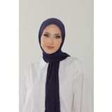 Beyzak Morcivert Luxury Penye Şal - Kadın Tesettür Jersey Hijab Lycra Shawl