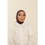 Beyzak Patlıcan Moru Pratik Penye Şal - Kadın Tesettür Cırt Cırtlı Hijab Bone