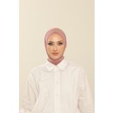 Beyzak Soğuk Pembe Pratik Penye Şal - Kadın Tesettür Cırt Cırtlı Hijab Bone