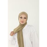 Beyzak Yağ Yeşili Luxury Penye Şal - Kadın Tesettür Jersey Hijab Lycra Shawl