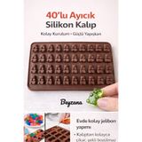 BEYZANA 1 Adet Silikon 40’lı Ayıcık eklinde Buz ve Jelibon Kalıbı | Çikolata Kalıbı