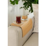 BEYZANA Katlanabilir Bambu Kolçak Tepsi Portatif Koltuk Kolu Sehpa Çekyat Yan Kol Tepsisi 29 X 40 Cm