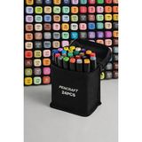 Beyzana Pencraft 24’lü Profesyonel Marker Boya Kalem Seti Taşıma Çantası ile 15cm x 10cm x 11cm Ölçüler