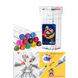 BEYZANA Şeffaf Çift Taraflı Touch Marker Kalem 12'li Set Kutulu