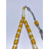 Beyzbol Topu Sarı Tesbih (7 X 11 Mm)