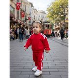 Beyzco Kids Kız Bebek Eşofman Takımı - 000-Kırmızı - 9 - 12 Ay