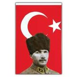 Bez Bayrak Türk Atalı Polyester 100X150cm Vt209