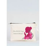 Bez Çanta Dünyası Kadınlar Günü Temalı Clutch Çanta - 10A-Bej