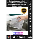 #Bez Çizmez Bulaşık Tezgah Fayans Temizleyici Naylon Metalik Leke Çıkarıcı Tencere Tava Ovma Bezi