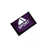 Bez Cüzdan Cırt Cırtlı Kapak Fermuarlı Para Bölme İnterpeks Kumaş Sport Baskılı Bordo