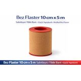 Bez Flaster 10 Cm X 5 M Sabitleyici Bant Kahverengi Bez Flaster Güçlü Yapışkanlı 1 Adet