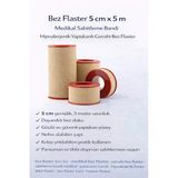 Bez Flaster 5 Cm X 5 M Medikal Sabitleme Bandı Hipoalerjenik Yapışkanlı Cerrahi Bez Flaster