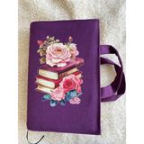 Bez Kitap Çantası | Kitap Koruyucu Çanta | Suya Dayanıklı - 1 - Mor