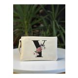 bezçantadünyası Bez Çanta Dünyası Y Harf Baskılı Clutch Çanta