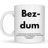 Bezdum Yazılı Karadeniz Mizah Temalı Kupa Model 239 Komik Baskılı Seramik Kahve Kupası